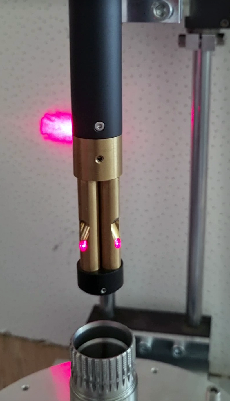 Three-sensor system for measuring small diameter holes