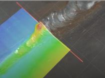 Weld Bead Profile Inspection by RF627Smart-Weld 2D/3D laser profiler