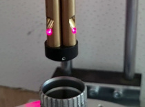 Three-sensor system for measuring small diameter holes